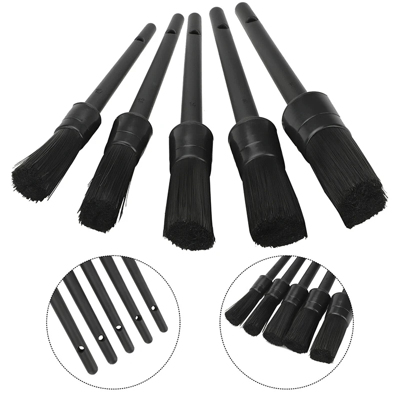 

5Pcs Newest Car Detailing Brush Auto Detailing Brushes for Dashboard Air Outlet Window Wheel High Quality Car Cleaning Tool
