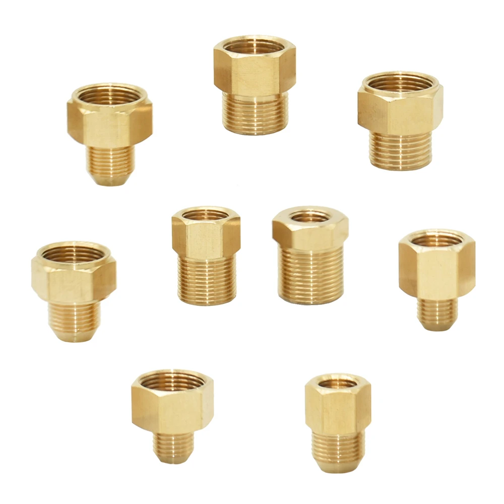 1/2 Inch M14 M18 M22 3/8" Thread Connector Brass Pipe Repair Extension Reducing Coupler Faucet Bubbler Copper Fittings 1pcs raised bed drip watering kit