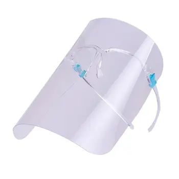 

Full Face Mask PET Transparent Mouth Anti Virus Dust Protective Shield Goggles Frame Visor Face Protection Mascarilla maska Work