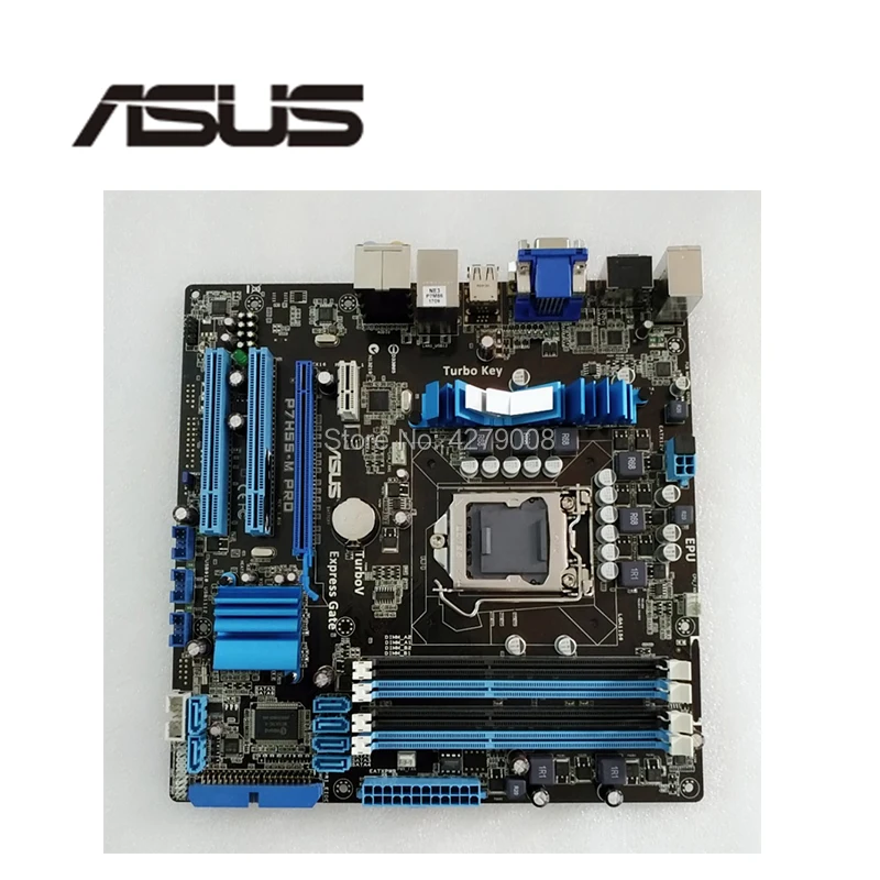 Разъем LGA 1156 для ASUS P7H55-M Pro Материнская плата настольного компьютера H55 i3 i5 i7 DDR3 16G
