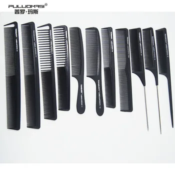 

Hairdressing Comb Anti-static Hairdressing Wooden Heat-Resistant Carbon Fiber Profession Haircut Hairdressing Comb 1PCS/BAG