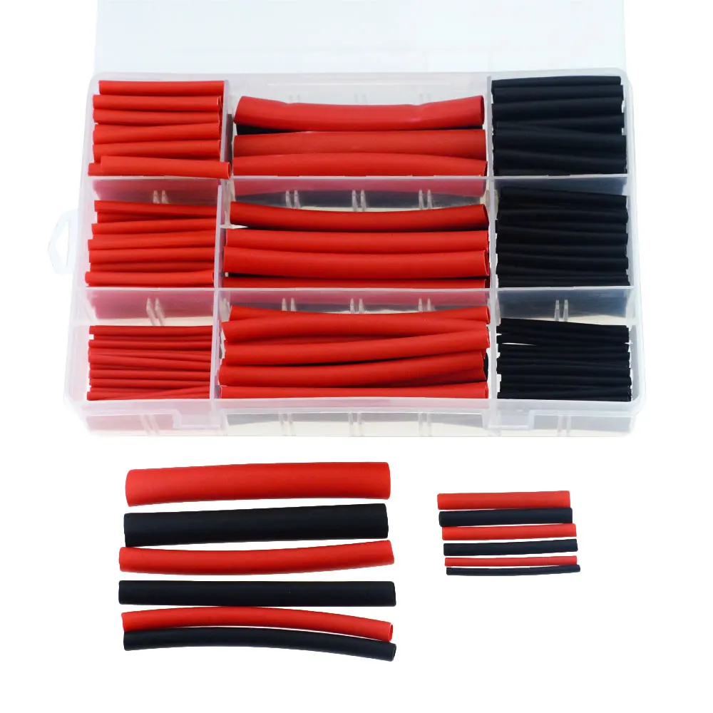 

270PCS 3:1 With Glue Dual Wall PE Heat Shrinkable Tube Shrinking Assorted Wrap Wire Cable Polyolefin Insulated Sleeve Tubing Set