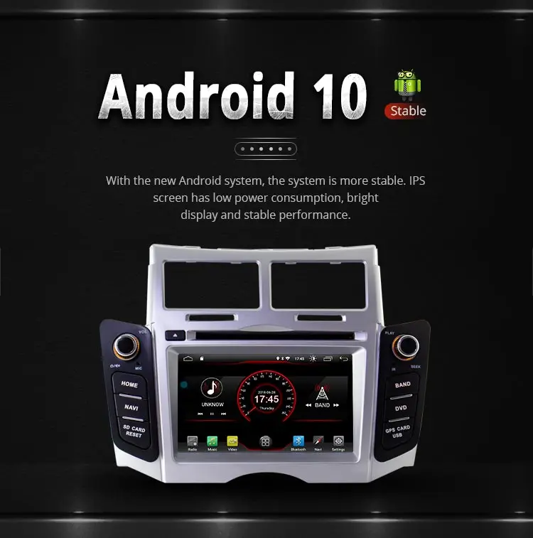 LJDA 2 Din Android 10,0 Автомагнитола для Toyota Yaris 2005-2011 Автомобильный мультимедийный плеер стерео Авто аудио gps Навигация DVD видео