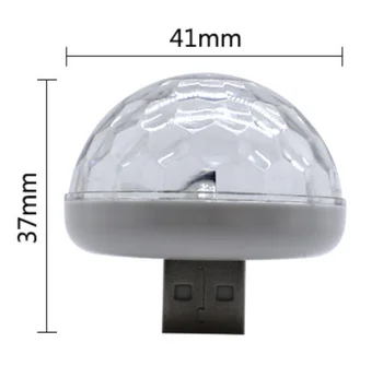 

5V 3W Car Atmosphere Light Colorful LED Interior Light Sound Control Lamp USB Universal for Auto Camper Van Truck Trailer