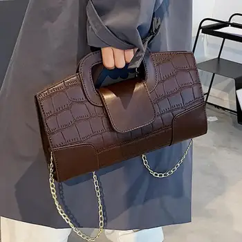 

Crocodile Pattern Women's Designer Handbag Chain Shoulder Messenger Bag