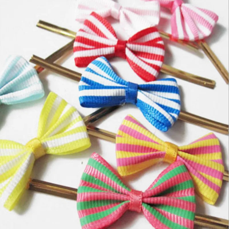 

50 Pcs/lot Bowknot Ties Metal Wire Candy Lollipop Cookies Biscuit Package DIY Gift Pouch For Birthday Wedding Party Decoration