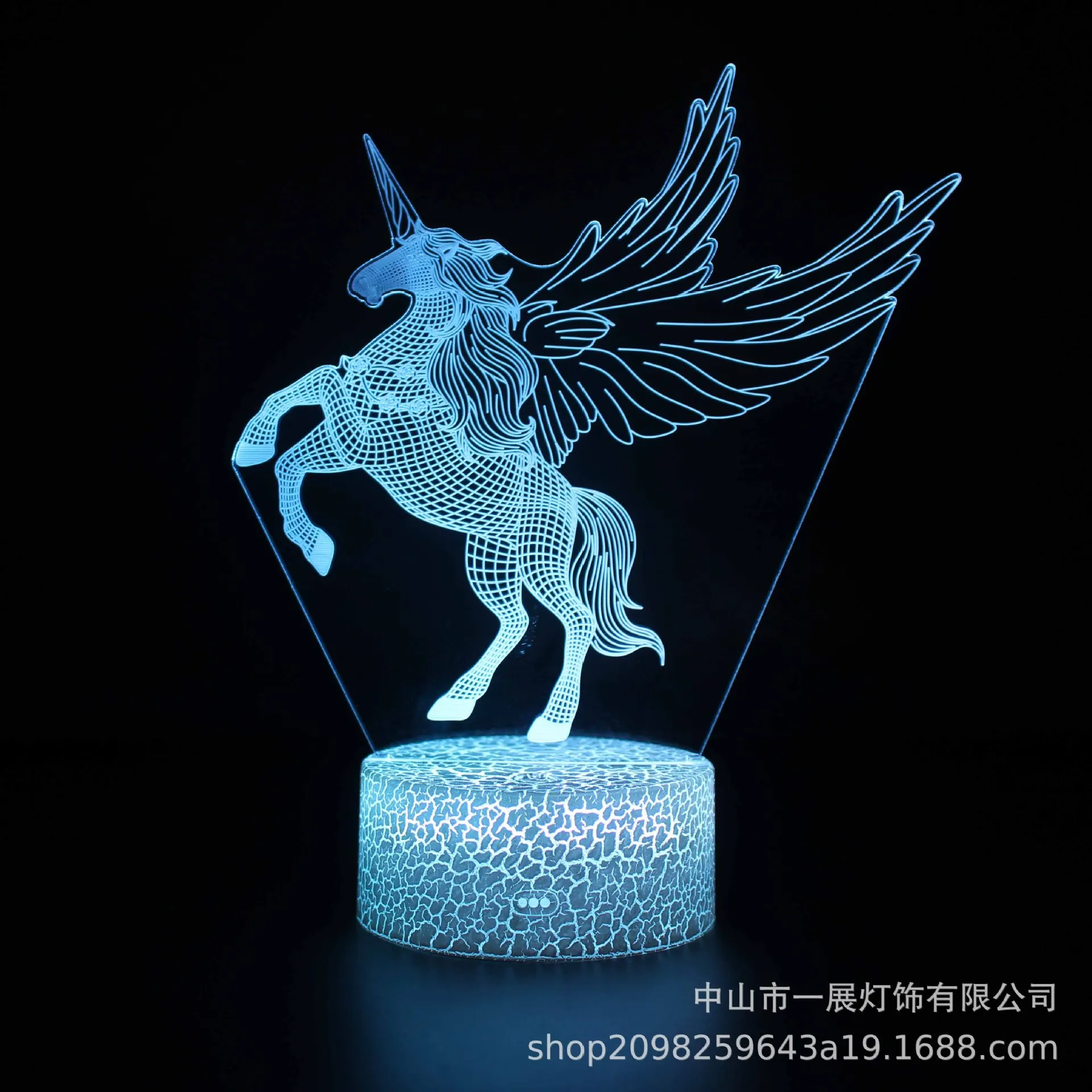 Единорог серии Красочные Креативные животные модель лошадь 3D светильник светодиодный небольшой ночной Светильник подарок настольная лампа визуальный светильник