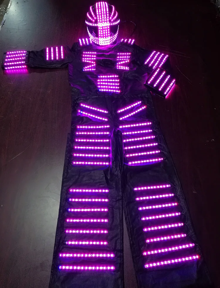 LEDluminousDanceCostumeDanceRobotcostumeStiltstagedressremote