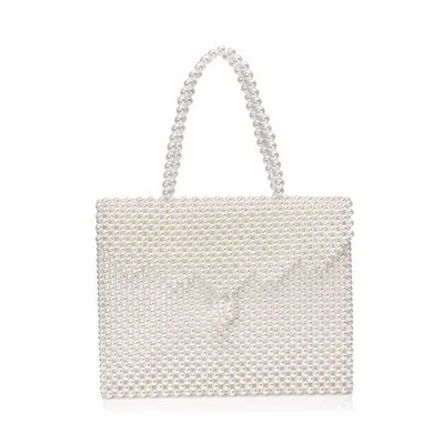 YM1656 GLOIG бренд ручной работы женские жемчужные сумочки Lady beaded Женская сумка через плечо вечерние сумки Ins маленький falp сумка мини сумка через плечо - Цвет: YM1656