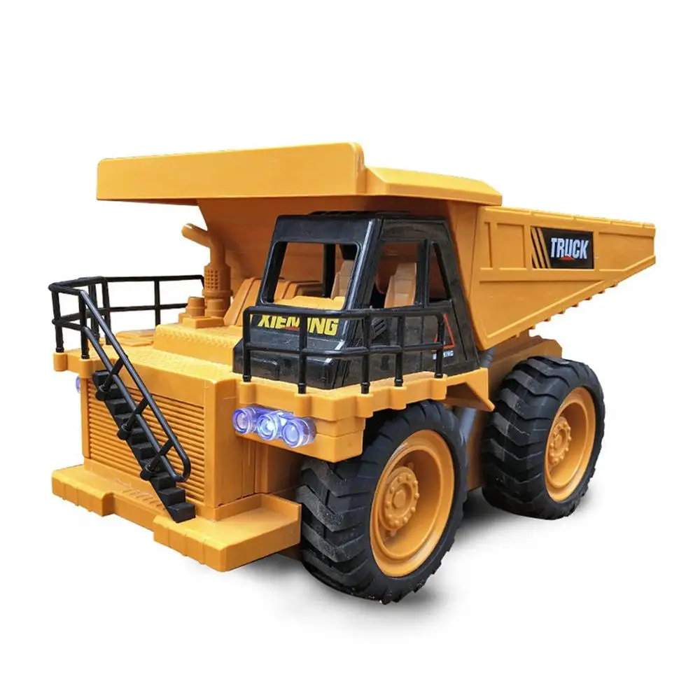

2019 NEW 6CH 1:16 RC Truck Alloy Dumper Tilting Cart 2.4G 4WD Remote Control Mine Machine Truck Electronic Vehicle Model Toys