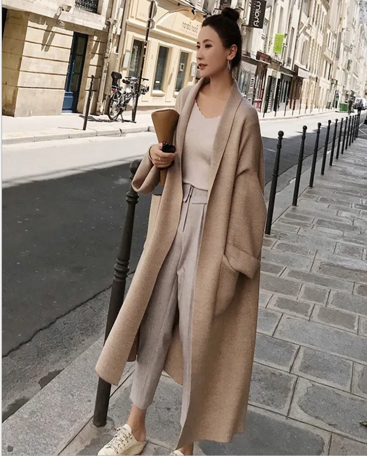 WOMENGAGA Autumn Winter New Sweater Coats Women Wild Casual Fashion Long-sleeved Ladies Sweaters Wild Women Clothing B209