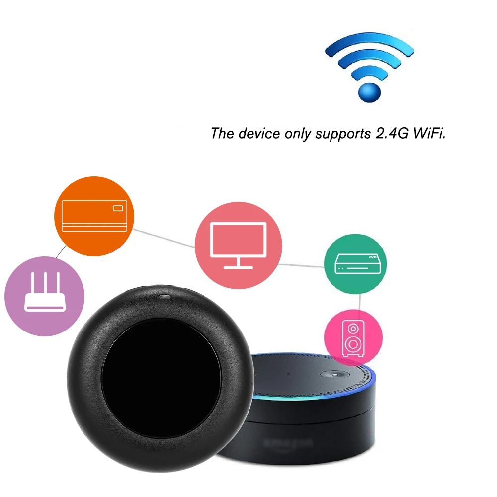 WiFi ИК-управление для Tuya Smart Life APP/Alexa/Google Home Wi-Fi концентратор управления Лер 2,4 ГГц с поддержкой инфракрасного универсального пульта дистанционного управления