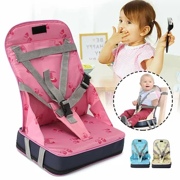 

Baby Dining Chair Bag Baby Portable Seat Oxford Water Proof Fabric Infant Travel Foldable Safety Belt Feeding High Chair Safe