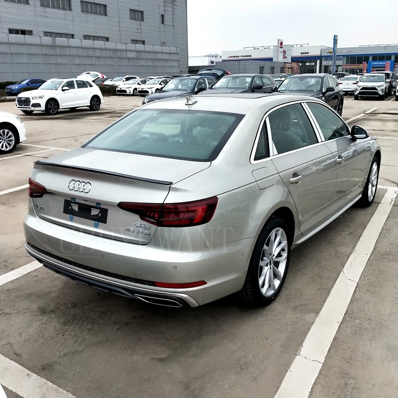 UBUYUWANT для Audi A4 B9 2017 2018 2019 ABS Неокрашенный внешний задний спойлер украшение