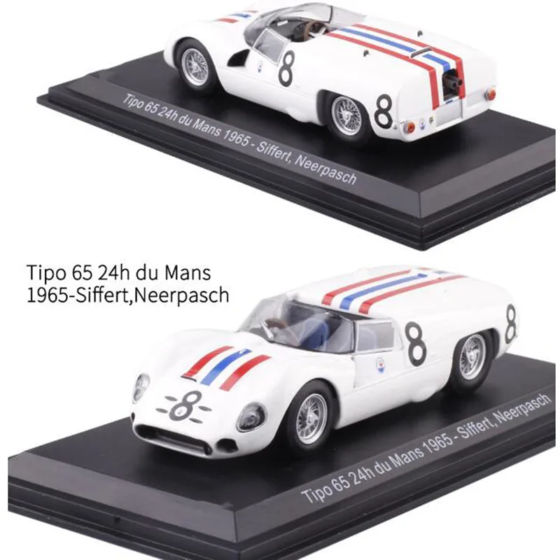 Масштаб 1:43 металлический сплав Классическая модель гоночного автомобиля Maseratis