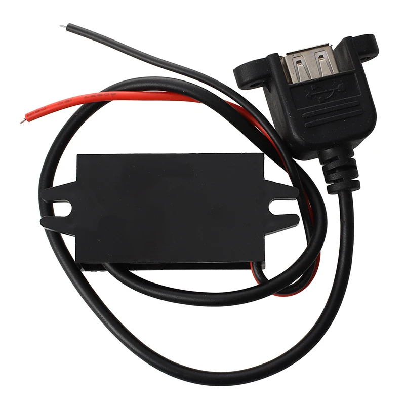 Инвертор 12 в преобразователь трансформатор к DC 5 В 3A DC преобразователь USB соединительный кабель 30 см