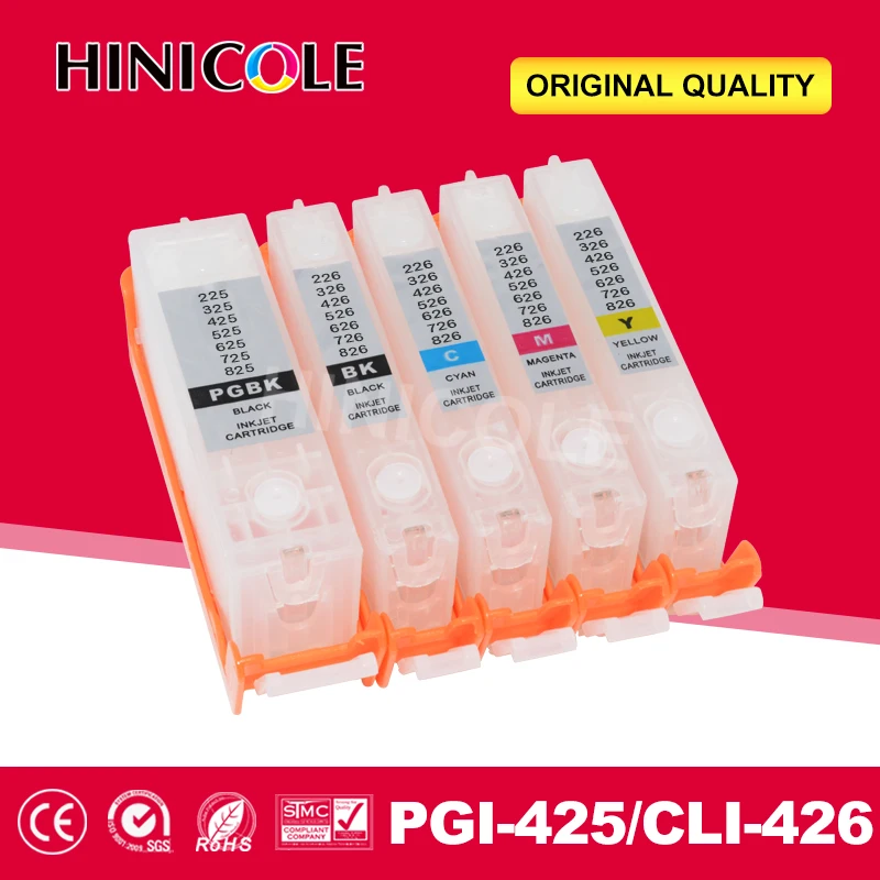 Hinicole Ink Cartridge Refillable PIXMA IP4840 IP4940 IX6540 MG5140 MG5240 MG5340 Printer For Canon PGI 425 CLI 426 | Компьютеры и