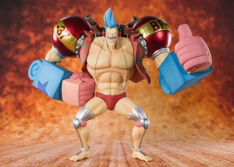 Японское аниме "ONE PIECE" Оригинальная фигурка BANDAI spirts Tamashii Nation Figuarts ZERO-Franky