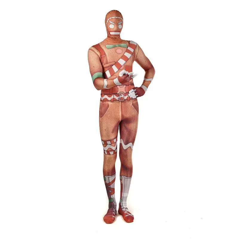 Игра битва Royale Merry Marauder Ginger Gunner Детский костюм для косплея Для Взрослых Zentai боди Fortniter костюм комбинезоны