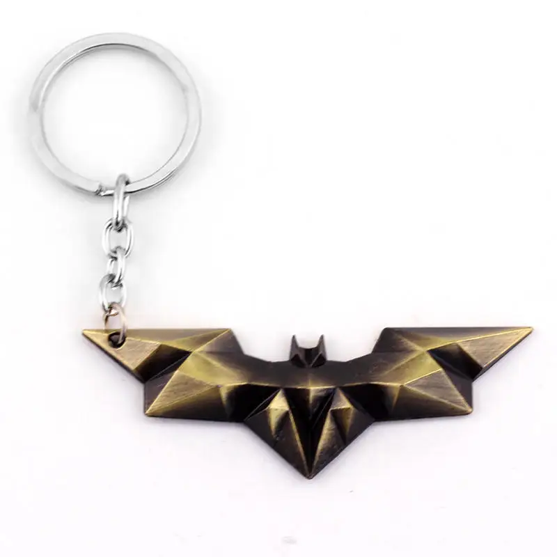 bronze DC Comics Супергерои Бэтмен Летучая мышь Подвески брелок кино ювелирное изделие брелок для ключей подарки сувенир - Цвет: bronze