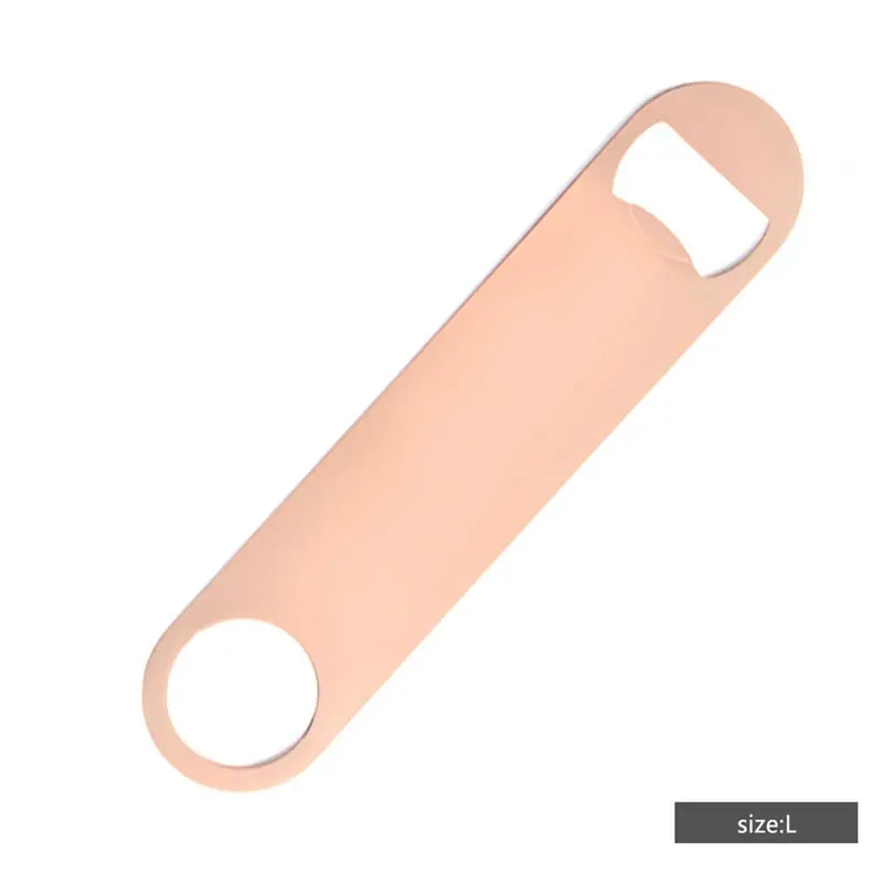 OBR Stainless Steel Beer Opener Multifunction Beer Bottle Opener Portable Jar Glass Bottle Cap Opener Home Kitchen Bar Tools - Цвет: L