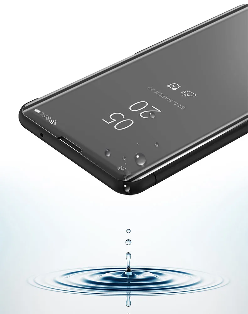 Для samsung A80 A90 A2 core чехол для телефона зеркальный раскладушка кронштейн защитный чехол мудрый спящий