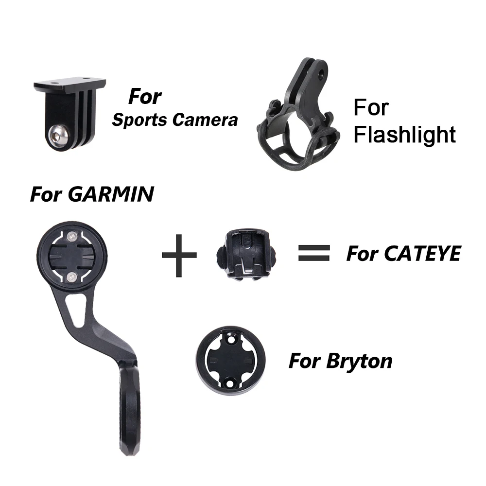 MTB велосипедный компьютер держатель для Garmin/Cateye/Bryton велосипедный компьютер Спортивная камера светильник кронштейн