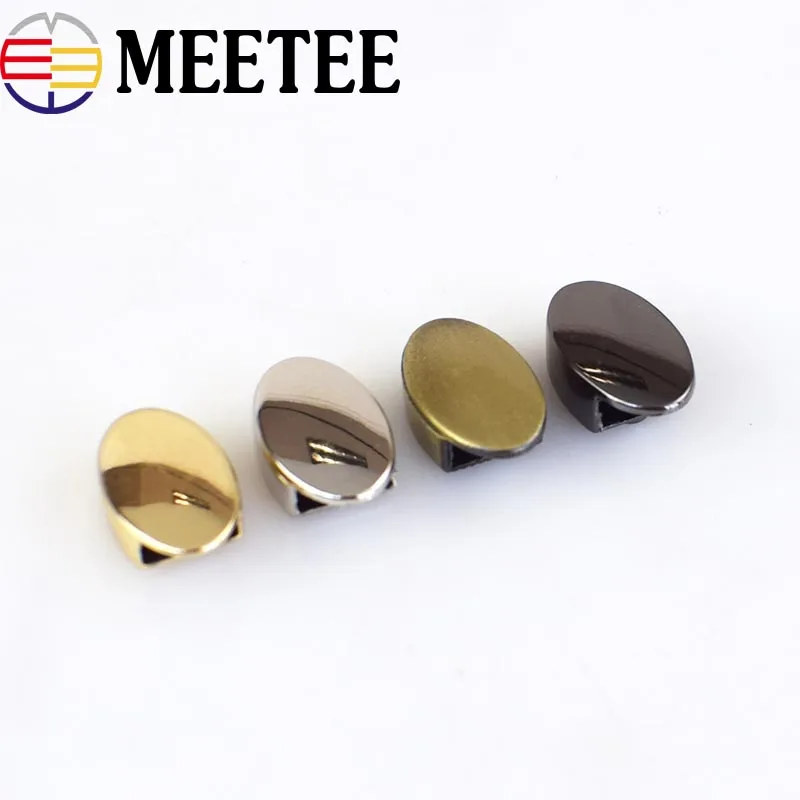

20/50pcs High Quality Bag Metal Zipper Decoration End Clips With Screws Handbag Straps Tail Clasp DIY Hardware Accessories