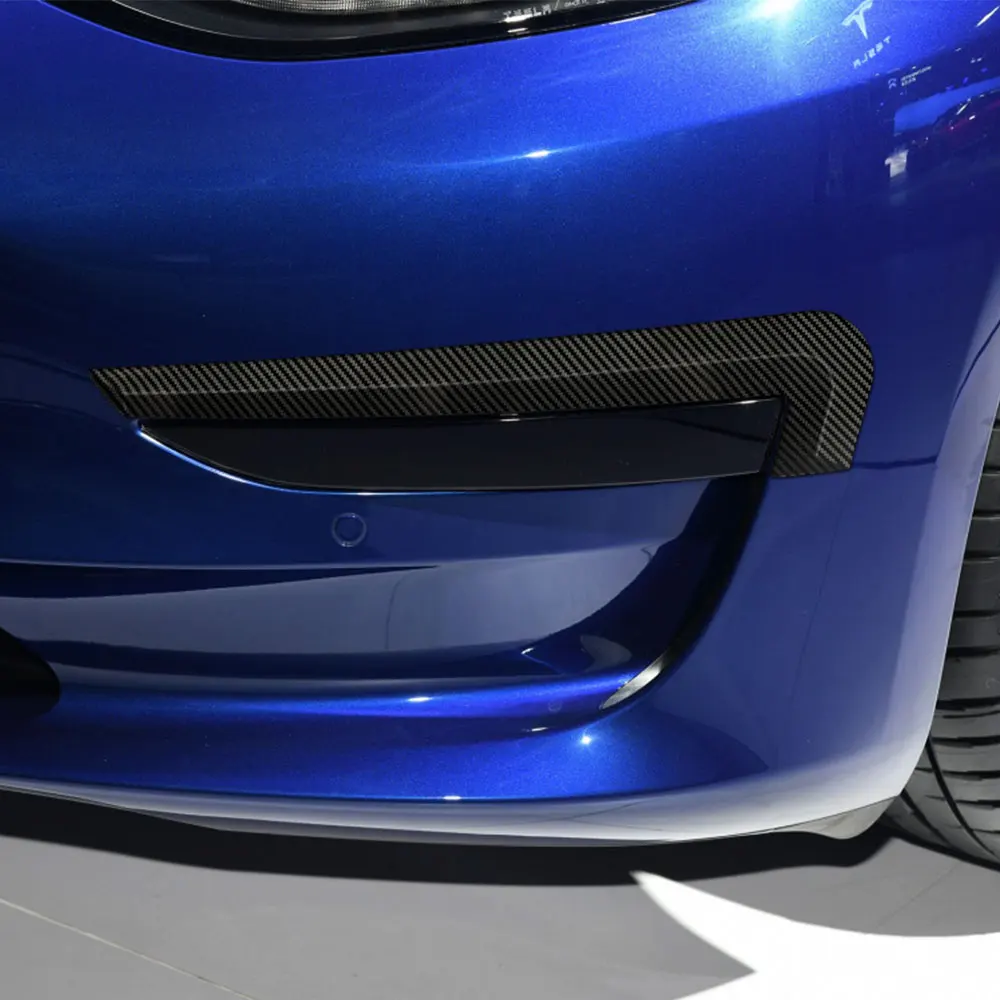Автомобильный Стайлинг передняя противотуманная фара рамка Крышка для Tesla