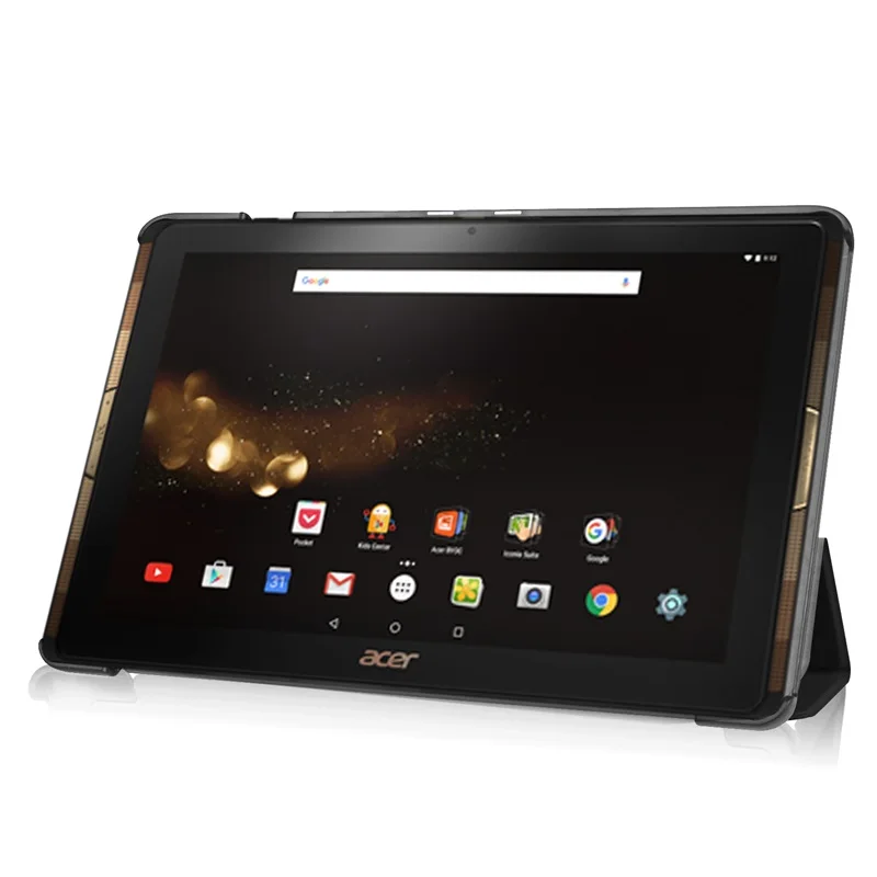 Чехол-книжка для планшета acer Iconia One 10 B3-A40 release 1" из искусственной кожи с подставкой+ Бесплатный подарок