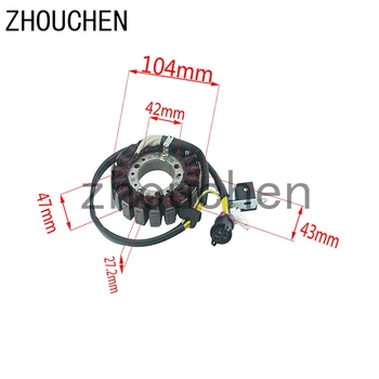 

Motorcycle Generator Magneto Stator Coil Comp Fit For Linhai 250CC 300CC Feishen Moto Scooter ATV Engines CQ-168