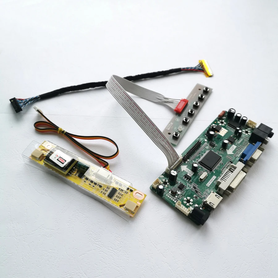 Для LP150X12 LTN150XN N150X7 HDMI+ VGA+ DVI 1" инвертор 1024*768 LVDS 30-Pin 2CCFL M. NT68676 ЖК-дисплей контроллер карты DIY kit