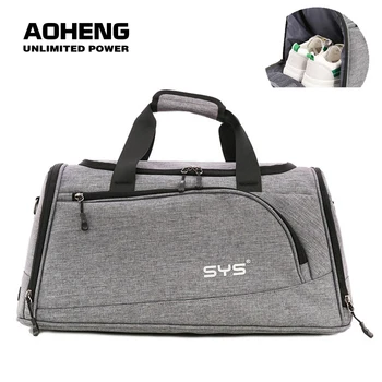 

AoLuHeng Sport Sporttas Mannen bagage Plunjezak Training Fitness Schoudertas met Schoenen Zak Waterdichte Outdoor Reizen Handtas