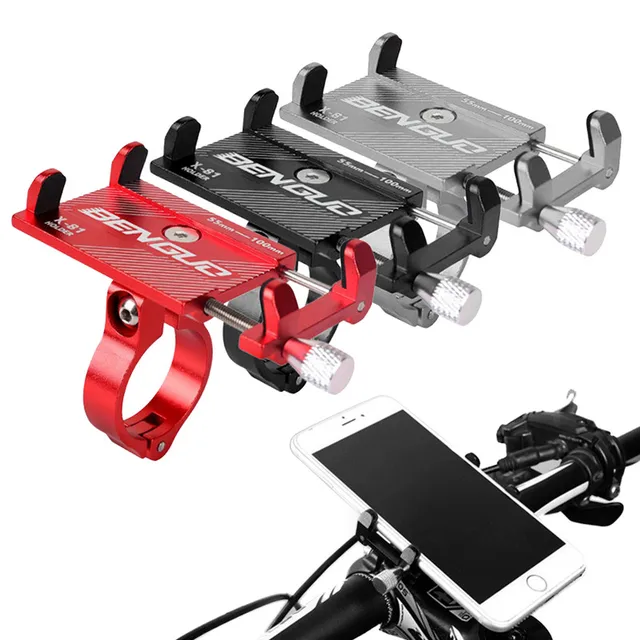 Bicycle Scooter Aluminum Alloy Mobile Phone Holder MTB Mountain Bike Bracket Cell Phone Stand Cycling Accessories 1