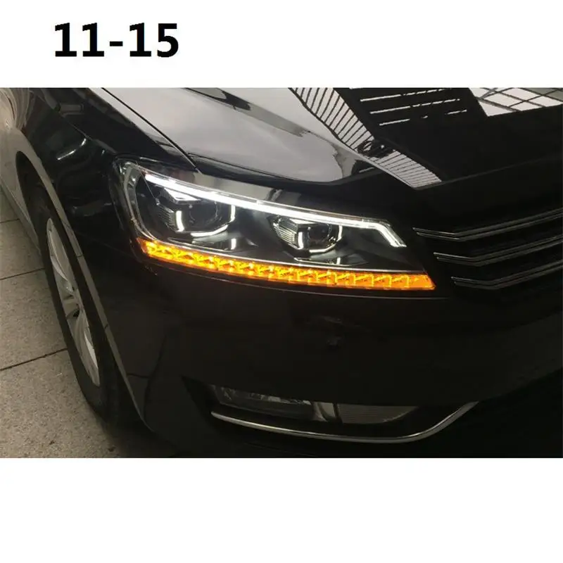 Запчасти Drl светодиодные лампы для укладки автомобилей Automovil Внешние фары автомобиля фары в сборе 11 12 13 14 15 для Volkswagen Passat