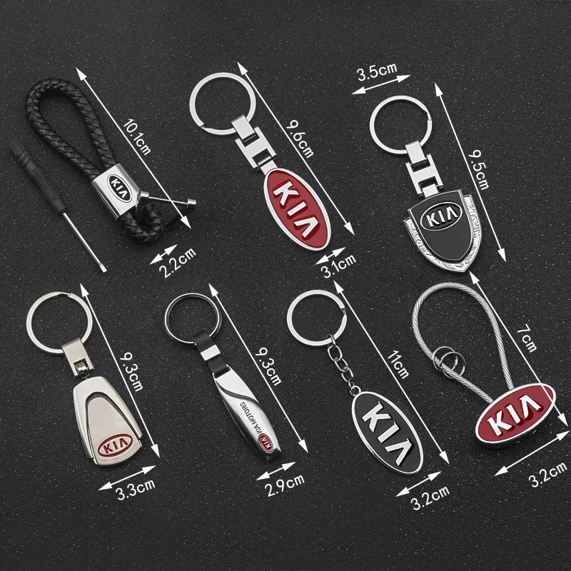 3D металлический + плетеный трос автомобильный брелок для стайлинга ключей Kia Ceed R