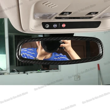 

Lsrtw2017 Carbon Fiber Abs Car Interior Rearview Mirror Frame for Buick Regal Opel Insignia 2017 2018 2019 2020 Accessories