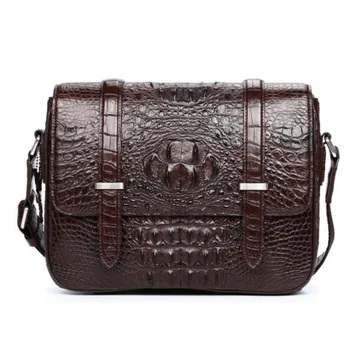 

YILUNXI High quality luxury men handbag European and American casual diagonal cross bag Customization logo male bags Brown bags