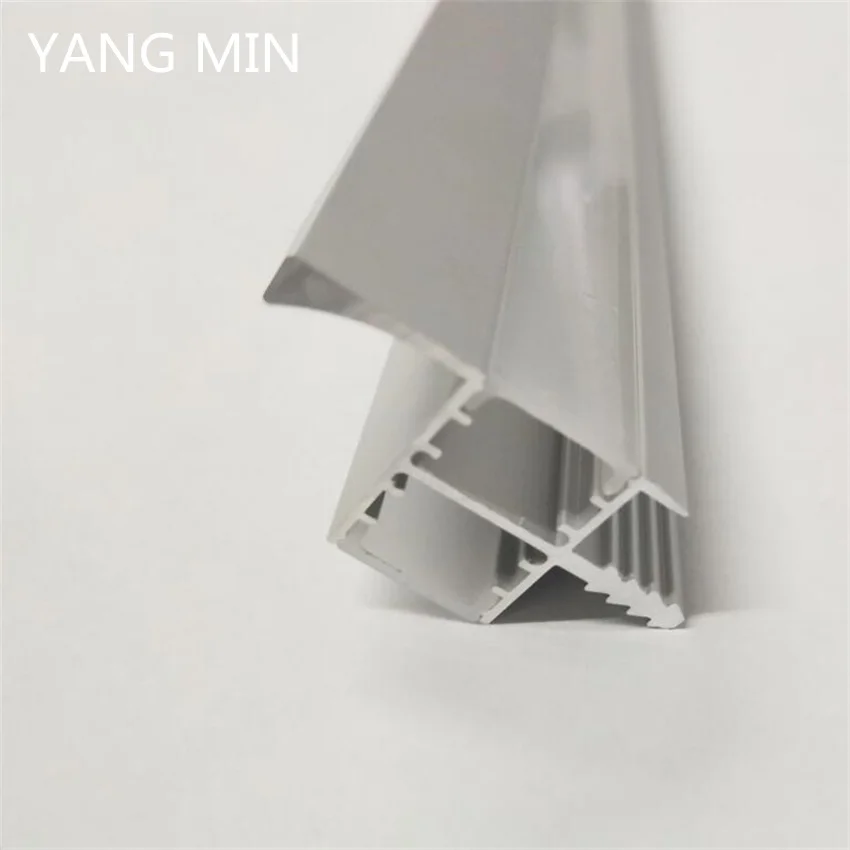 YANGMIN Free Shipping 2M/PCS aluminum profile led strip light square led strip corner channel aluminum channel