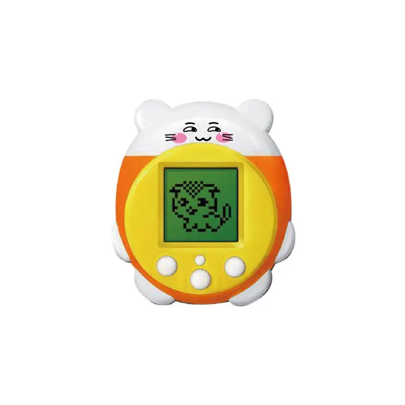 Мини электронные питомцы игрушки 9 домашних животных в 1 Виртуальная игрушка для детей взрослых смешной Рождественский подарок 634F - Цвет: Цвет: желтый