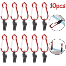 

Tarp Clips Awning Clamp Camper Hook Windproof Survival Grommet Tent Buckle Fixed Gripper Tighten Outdoor Camping Accessories