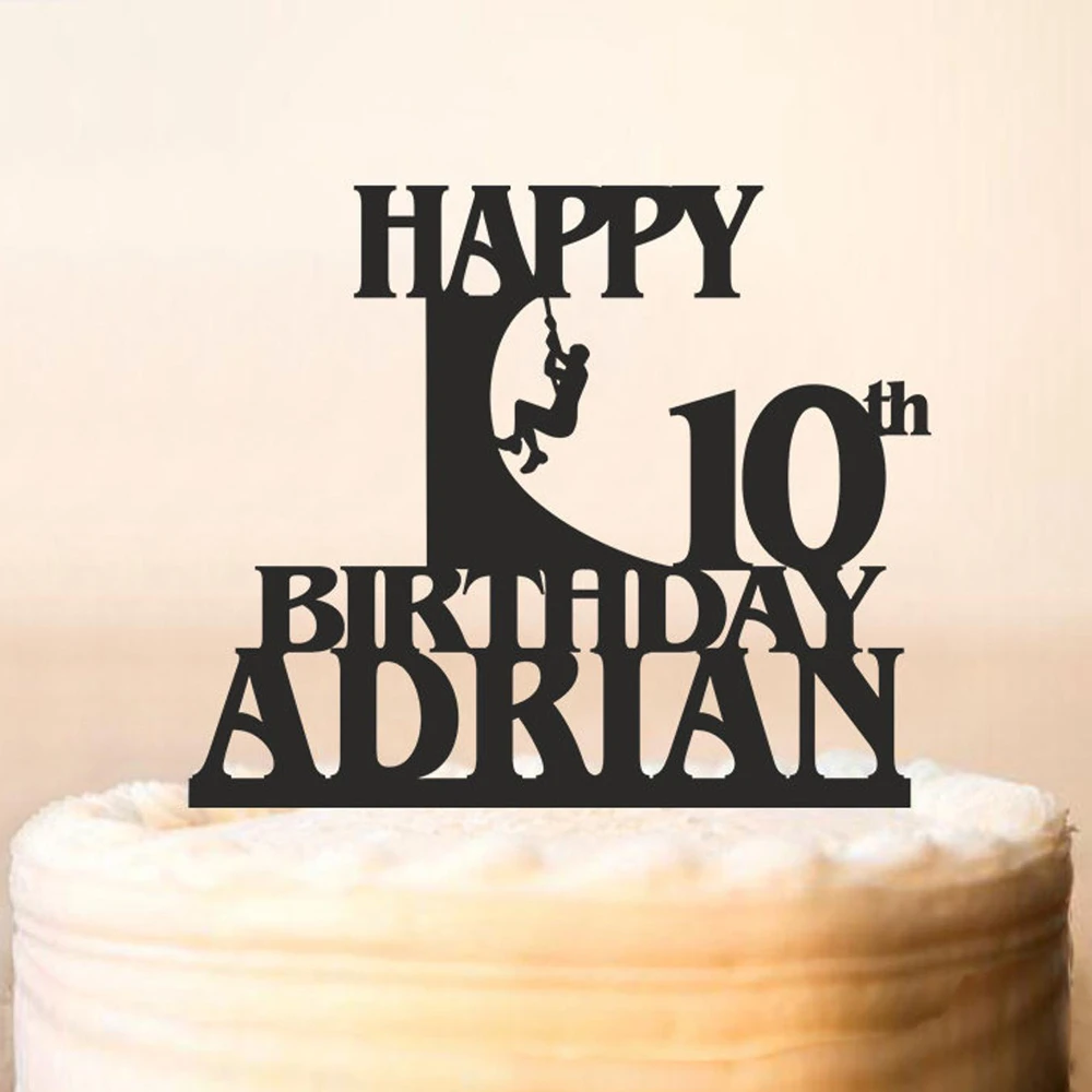 Decoration De Gateau Personnalise Du Guerrier Ninja Americain Escalade Murale Mur Deforme Personnalise Fete Du Guerrier Ninja Garniture De Gateau D Anniversaire Aliexpress