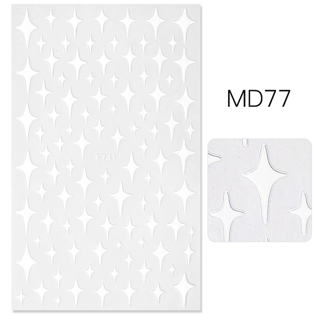 3D Nail Art Stickers Adhesive High Quality MultiColor Love Heart Stars Design DIY Nail Decals Foils Wraps Decorations