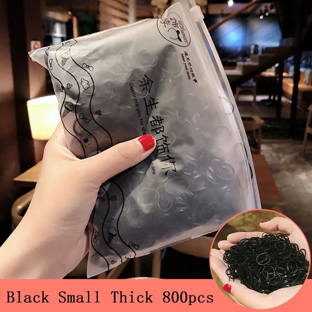 1000pcs/Pack Girls Colorful Small Disposable Rubber Bands Gum For Ponytail Hold Scrunchie Hair Bands Fashion Hair Accessories 800colorful 19