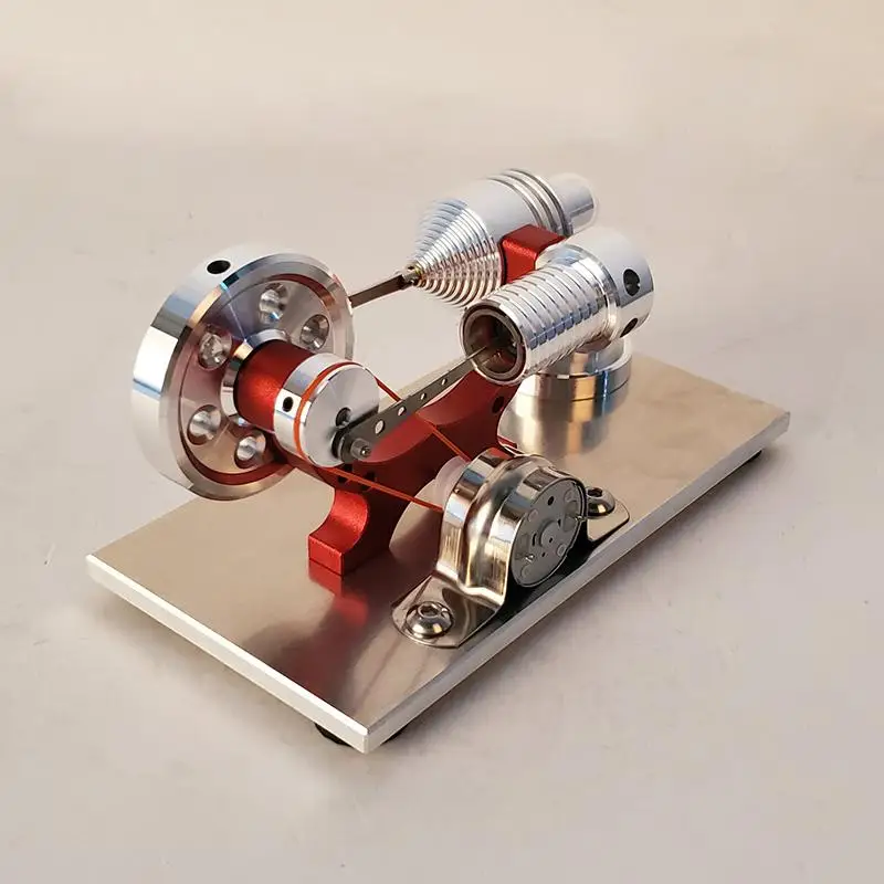 YAKOK Stirlingmotor Stirlingmotor Bausatz mit Generator Stirling Engine Pädagogisches Modell Spielzeug Physik Experiment