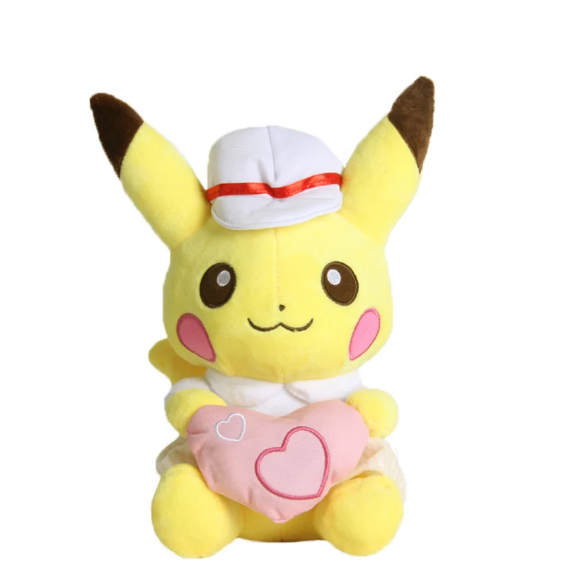 25-42 см, плюшевая кукла, японская игрушка, кукла Пикачу, Snorlax Mewtwo, драконит, милая мультяшная мягкая игрушка для детей, лучший подарок - Цвет: Heart  Pikachu 26cm