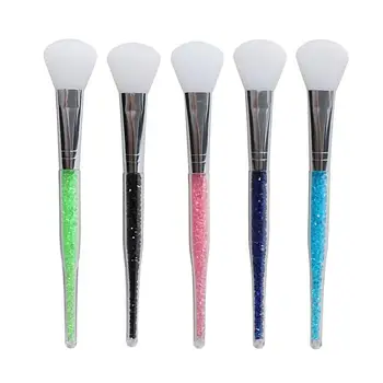 

Mask Brush Mud Mask Silicone Face Mask Brush For Facials Hairless Applicator Tools Clear Rhinestone Handle