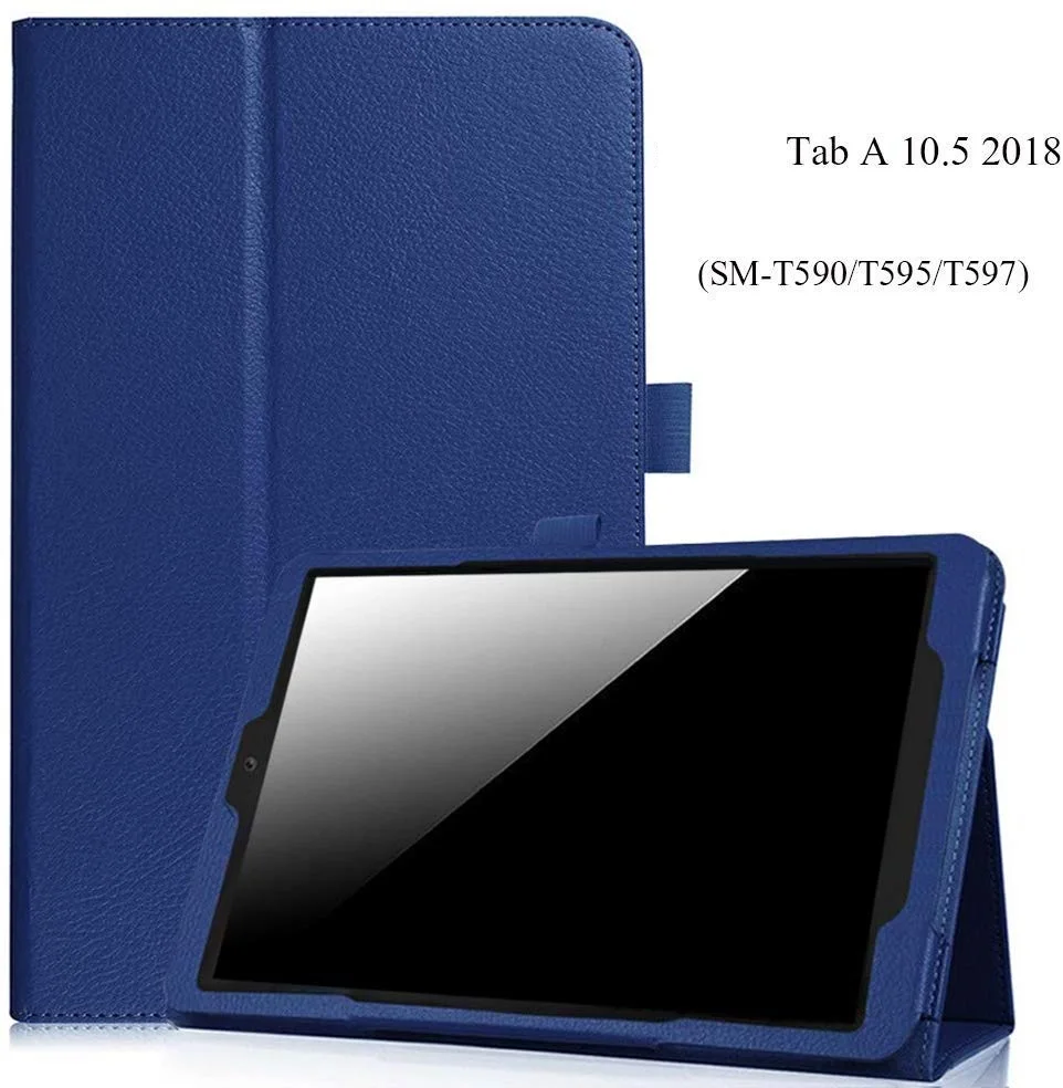 Деловой флип чехол для Samsung Galaxy Tab A 10 5 дюймов 2018 T590 T595 T597 умный держатель с