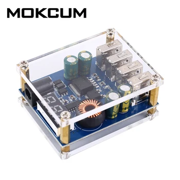 

DC-DC Step Down Power Supply Module 5V 5A 4-Channel USB LED Digital Display Buck Converter 4USB for Smart Home/Robot