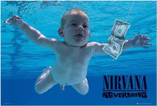 Nirvana Nevermind классический Alt Cobain Шелковый постер декоративная стена краска 24X36 дюймов